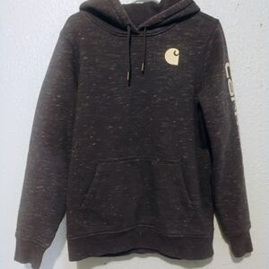 Carhartt Men's Black Hoodie Nice‎ Clean Shape Size Large Front Pockets Work Wear
